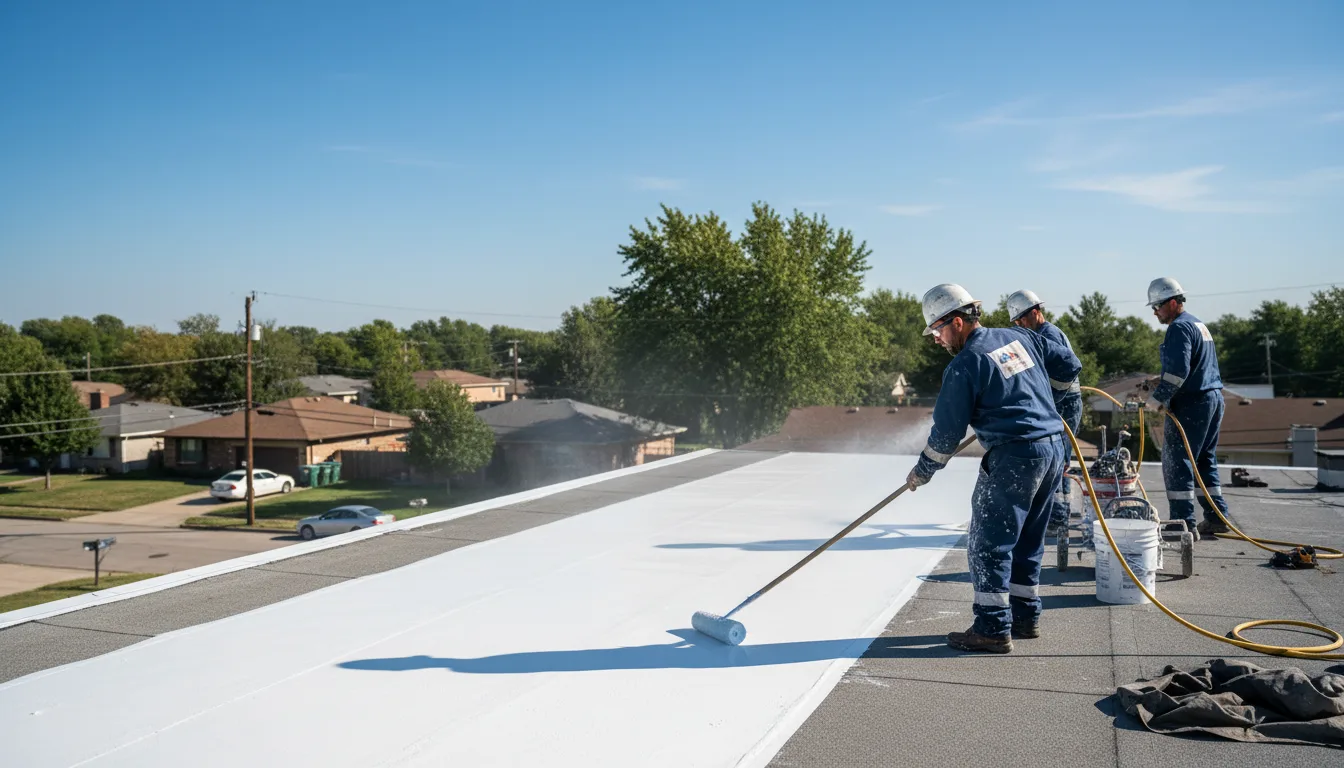 Commercial roof coating in Blackstone, VA near me